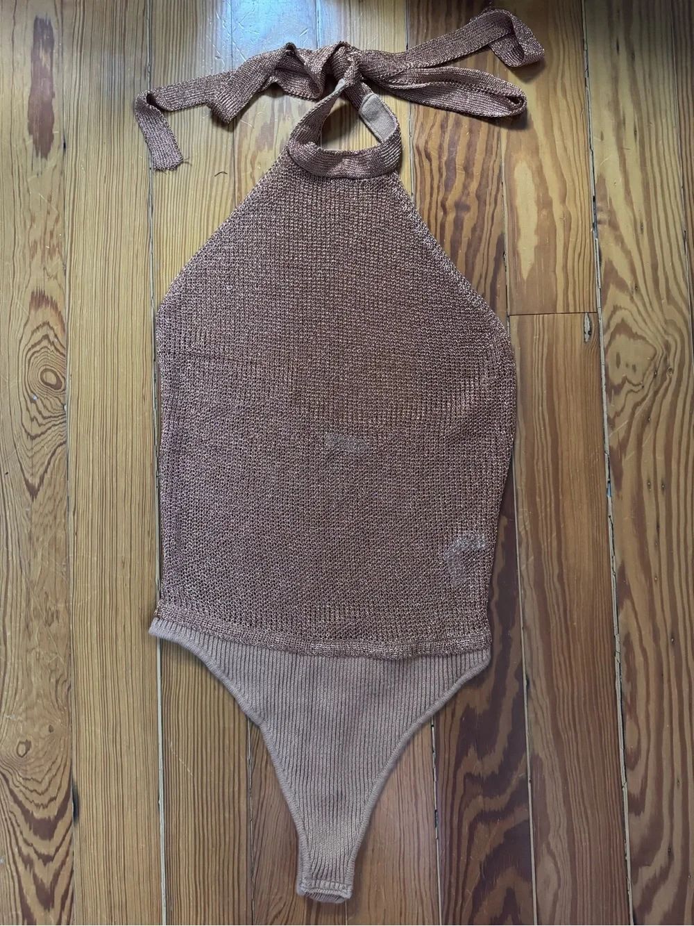 Intimately Free People Gold Mesh Bodysuit
